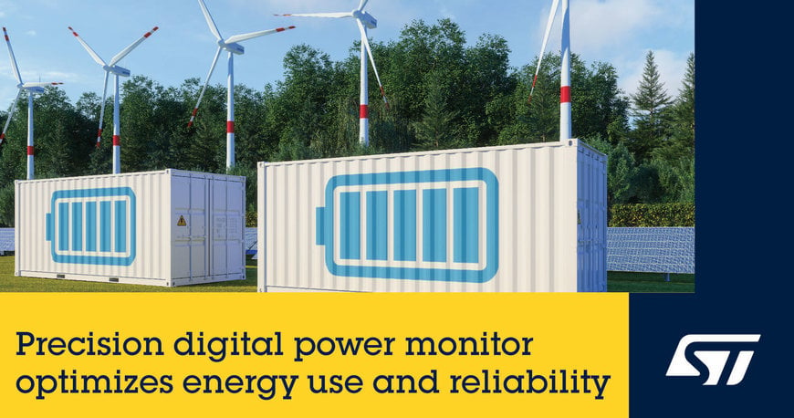 STMICROELECTRONICS REVEALS PRECISION DIGITAL POWER MONITOR